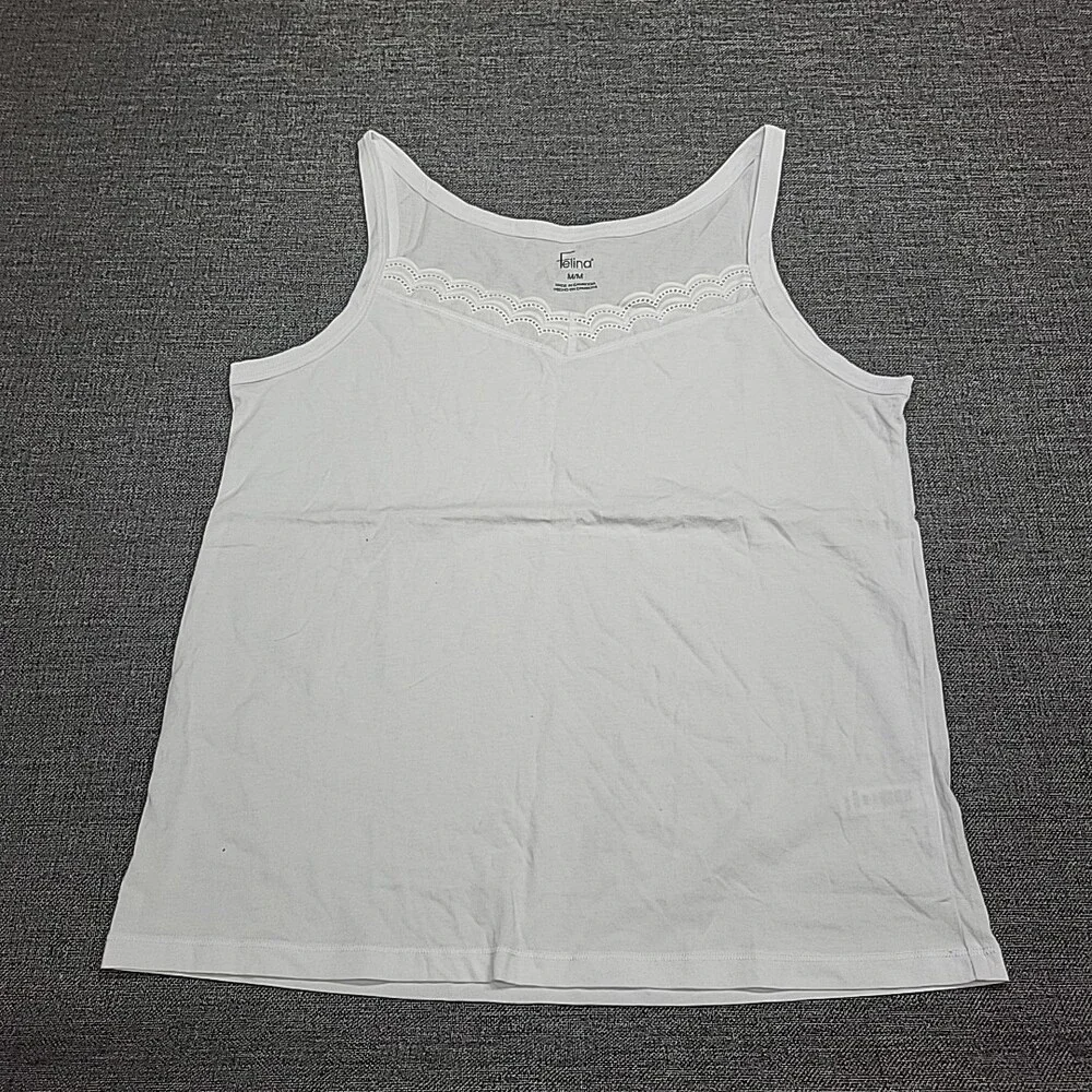 Felina Women's Lounge Pajama Set Sleepwear Medium Size Tank Top Short - Picture 5 of 8